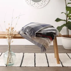 50"x60" Check Throw Blanket - Design Imports -Design Imports GUEST d081f37d d98d 49f0 8985 23ecf351fd28