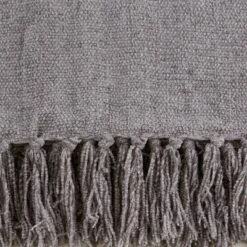 50"x60" Chenille Throw Blanket Soft Gray - Design Imports: Cozy For Couch, Lightweight Woven Polyester -Design Imports GUEST d083036a 4723 4bde 937e 1941ecff6124