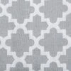 Design Imports Gray Lattice Tablecloth 60X84