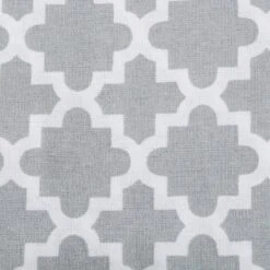 Design Imports Gray Lattice Tablecloth 60X84