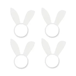Design Imports Bunny Ears Napkin Ring Set Of 4 -Design Imports GUEST d380c507 3a71 4957 906b 5106e778ab42