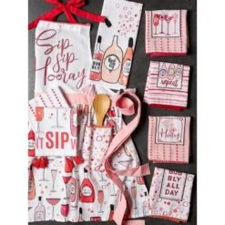 Design Imports Sip Sip Hooray Print Apron -Design Imports GUEST d48a4277 73b5 47d9 ac72 2c836e469a88