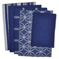 5pk Kitchen Towel & Dishcloth Set Nautical - Design Imports: Absorbent Cotton, Quick-Dry, Hand Washable -Design Imports GUEST d5a45ba4 2664 4fd5 a7aa d8d85490e1d7