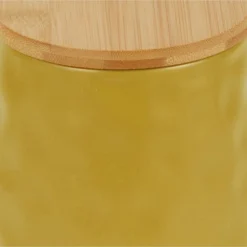 Design Imports Lemongrass Matte Dimple Texture Ceramic Canister Set/2 -Design Imports GUEST d5c7d15f 9c32 45db 9332 bc631f88ec2d