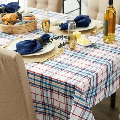 Design Imports Lighthouse Plaid Tablecloth 60X84 10 Design Imports Lighthouse Plaid Tablecloth 60X84 - Image 10