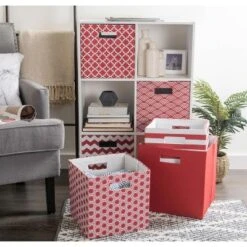 Polyester Cube Solid Rust Square 11x11x11 -Design Imports GUEST d646f961 8dd0 4319 94f9 25cc5d715136