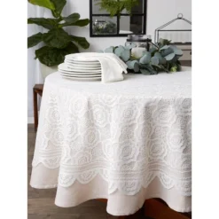 Design Imports Lace Tablecloth, Vintage, 63" Round -Design Imports GUEST d68c3a18 1f6e 4124 a52d c4f5fbe990c5