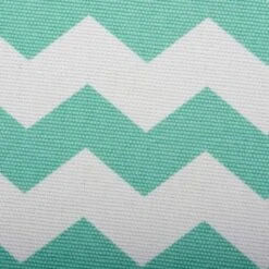 Polyester Cube Chevron Aqua Square 13x13x13 -Design Imports GUEST d68f57b2 adb5 4524 8165 0607f01382f5
