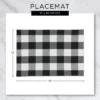 DII Stripe Placemat Set 6 Piece, Grass Green, 13x19"