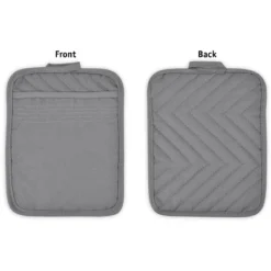 Design Imports Gray Quilted Potholder (Set Of 3)