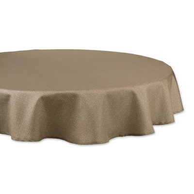 Design Imports Stone Tonal Lattice Print Outdoor Tablecloth 60 Round 7 Design Imports Stone Tonal Lattice Print Outdoor Tablecloth 60 Round - Image 7