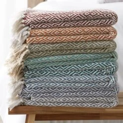 50"x60" Double Diamond Throw Blanket - Design Imports -Design Imports GUEST d8d94c67 f371 4b1c 890d c413b6a61022