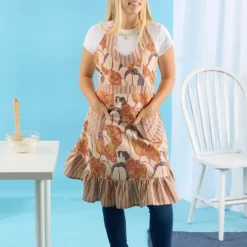 Design Imports Retro Tulips Apron -Design Imports GUEST d91c240b bce6 4694 91ee 73b4ab4c76aa