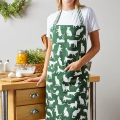 Design Imports Hunter Green Cat Print Chef Apron 13 Design Imports Hunter Green Cat Print Chef Apron -Design Imports GUEST d988c5c2 de45 4823 9820 fea87754995c