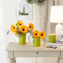 Design Imports Avocado Matte Retro Vine Texture Ceramic Canister Set/3 12 Design Imports Avocado Matte Retro Vine Texture Ceramic Canister Set/3 -Design Imports GUEST da613994 bad6 4456 91ec 19a02748bd32