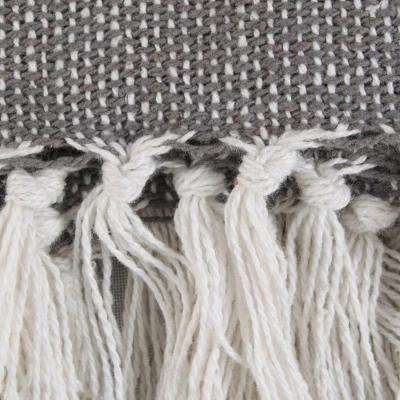 50"x60" Farmhouse Woven Striped Throw Blanket With Fringe - Design Imports 1 50"x60" Farmhouse Woven Striped Throw Blanket With Fringe - Design Imports