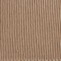 DII Ribbed Solid Placemat Set 6 Piece, Stone, 13x19"