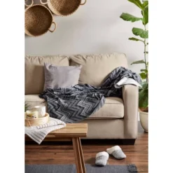 50"x60" Zig-Zag Chevron Throw Blanket - Design Imports -Design Imports GUEST dc10c2cc e3f3 4539 95f7 225403d1ae28