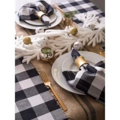 Design Imports Black Buffalo Check Napkin Set/6 -Design Imports GUEST dcb5dcab 8bad 4ad8 ac41 91b9100395b9