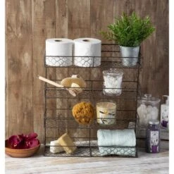 Design Imports Double Wide 4 Row Chicken Wire Spice Rack -Design Imports GUEST dd383eb2 3ef3 4e07 9eff 00de7dfe962f