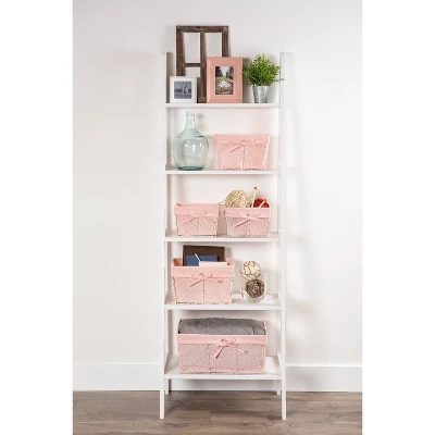 Design Imports Set Of 3 Antique Chicken Wire Blush Liner Baskets White 6 Design Imports Set Of 3 Antique Chicken Wire Blush Liner Baskets White - Image 6