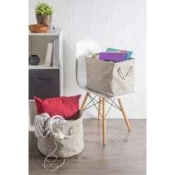 Design Imports Polyester Bin Stained Glass Stone Rectangle Medium 16X10X12 -Design Imports GUEST e0be002a a58a 43dd 9c7b d7a490562f35