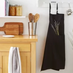 Design Imports Chef Solid X-Large Apron Black