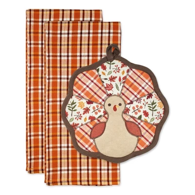 Design Imports Thanksgiving Holiday Gift Sets, Gobble Turkey Potholder Gift Set 8 Design Imports Thanksgiving Holiday Gift Sets, Gobble Turkey Potholder Gift Set - Image 8