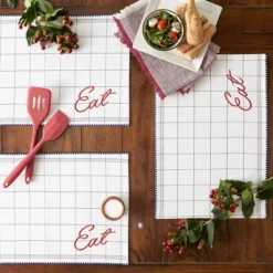 Design Imports Eat Embellished Placemat Set/4 -Design Imports GUEST e2f136c9 8d3f 4849 b747 3c2af818f1b5