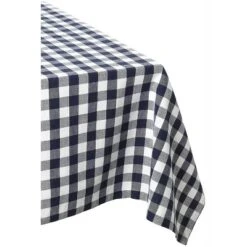 Design Imports Buffalo Check Cotton Tablecloth, Navy & White Check, 60X84" 5 Design Imports Buffalo Check Cotton Tablecloth, Navy & White Check, 60X84" -Design Imports GUEST e304209a d540 4d8b 9c51 de85401e9a27