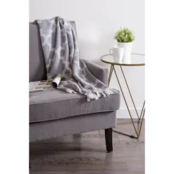 Design Imports 50"x60" Lattice Throw Blanket Gray -Design Imports GUEST e389a439 5d1b 48f1 82a9 a6687712d5c1