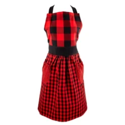 Design Imports Red/Black Gingham Apron -Design Imports GUEST e3ad7f63 c2a9 4755 a717 aa81354ad2ce
