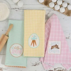 Design Imports Hop Into Spring Dishtowel Set Of 3