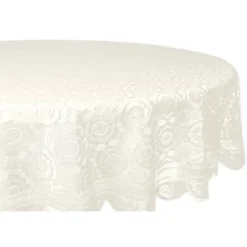Design Imports Lace Tablecloth, Vintage, 63" Round -Design Imports GUEST e6e6e1fa f111 446a 8f97 c7591039967e