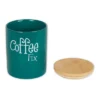 Design Imports Teal Coffee/Sugar/Tea Ceramic Canister Set/3