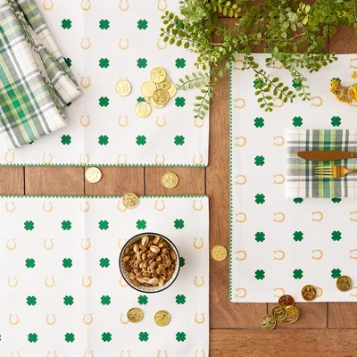 Design Imports Clover Horseshoe Printed Placemat Set/4 3 Design Imports Clover Horseshoe Printed Placemat Set/4 - Image 3