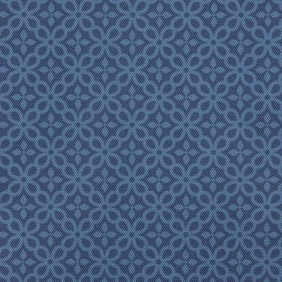 Design Imports French Blue Tonal Lattice Print Outdoor Placemat Set/6 3 Design Imports French Blue Tonal Lattice Print Outdoor Placemat Set/6 - Image 3