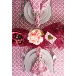 Design Imports Rose Lattice Tablecloth 60X104 -Design Imports GUEST e95d601c ef22 4bd0 aa14 684e2c15e7b1 2