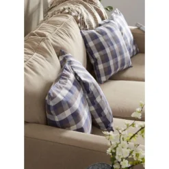 4pk 18"x18" Semi Bleached Square Throw Pillow Covers Light Blue - Design Imports -Design Imports GUEST e97f186a 82ad 4726 9539 8ca0e6cfac86