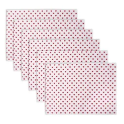 Design Imports Lil Hearts Ribbed Placemats Set/6 19 Design Imports Lil Hearts Ribbed Placemats Set/6 -Design Imports GUEST ea1a702e d895 470f 9fba 35789a1aeb95