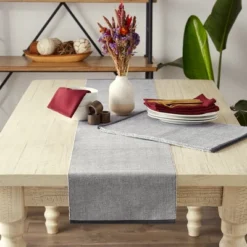 DII Ribbed Recycled Cotton/Poly Placemat Set 6 Piece, Mineral, 13x19" 11 DII Ribbed Recycled Cotton/Poly Placemat Set 6 Piece, Mineral, 13x19" -Design Imports GUEST ea2d3ebd e71b 43da 9c1e 8282a5ecbbaa