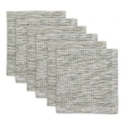 Design Imports Assorted Sage And Off-White Recycled Cotton Dishcloth (Set Of 6) -Design Imports GUEST ea556554 f8be 499f 987e df701bd68629
