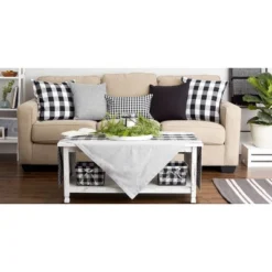 4pk Assorted Throw Pillow Covers Black/White - Design Imports