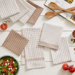 Design Imports Taupe Basic Dishtowel Set/8 -Design Imports GUEST eaf587ac d3f8 47c0 92c5 4cce92177f67