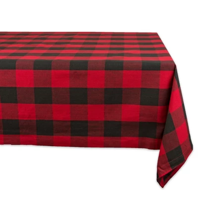 Design Imports Tango Red/Black Buffalo Check Tablecloth 60X104 9 Design Imports Tango Red/Black Buffalo Check Tablecloth 60X104 - Image 9