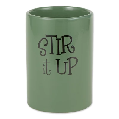 Design Imports Artichoke Green Stir It Up Ceramic Utensil Holder 9 Design Imports Artichoke Green Stir It Up Ceramic Utensil Holder - Image 9