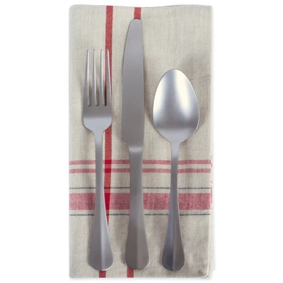 Design Imports French Stripe Napkin Set 6 Piece, Taupe/Red, 20X20" 5 Design Imports French Stripe Napkin Set 6 Piece, Taupe/Red, 20X20" -Design Imports GUEST ec8048e9 7ed1 4c9b afa3 73d63ca0ef64
