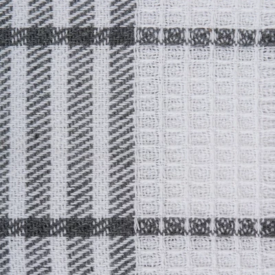 Design Imports Gray Waffle Weave Dishcloth Set/12 2 Design Imports Gray Waffle Weave Dishcloth Set/12 - Image 2