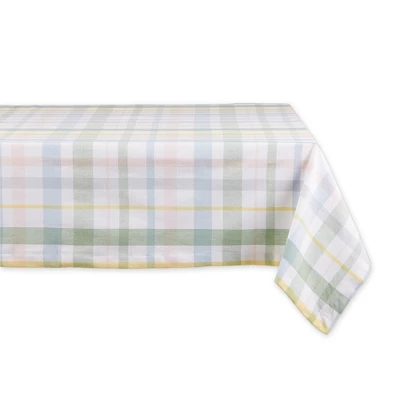 Design Imports Sweet Spring Plaid Tablecloth 52X52 6 Design Imports Sweet Spring Plaid Tablecloth 52X52 - Image 6