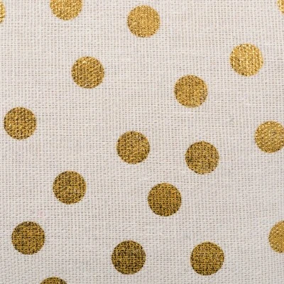 Design Imports Polyester Bin Dots Gold Rectangle Large 17.5X12X15 2 Design Imports Polyester Bin Dots Gold Rectangle Large 17.5X12X15 - Image 2